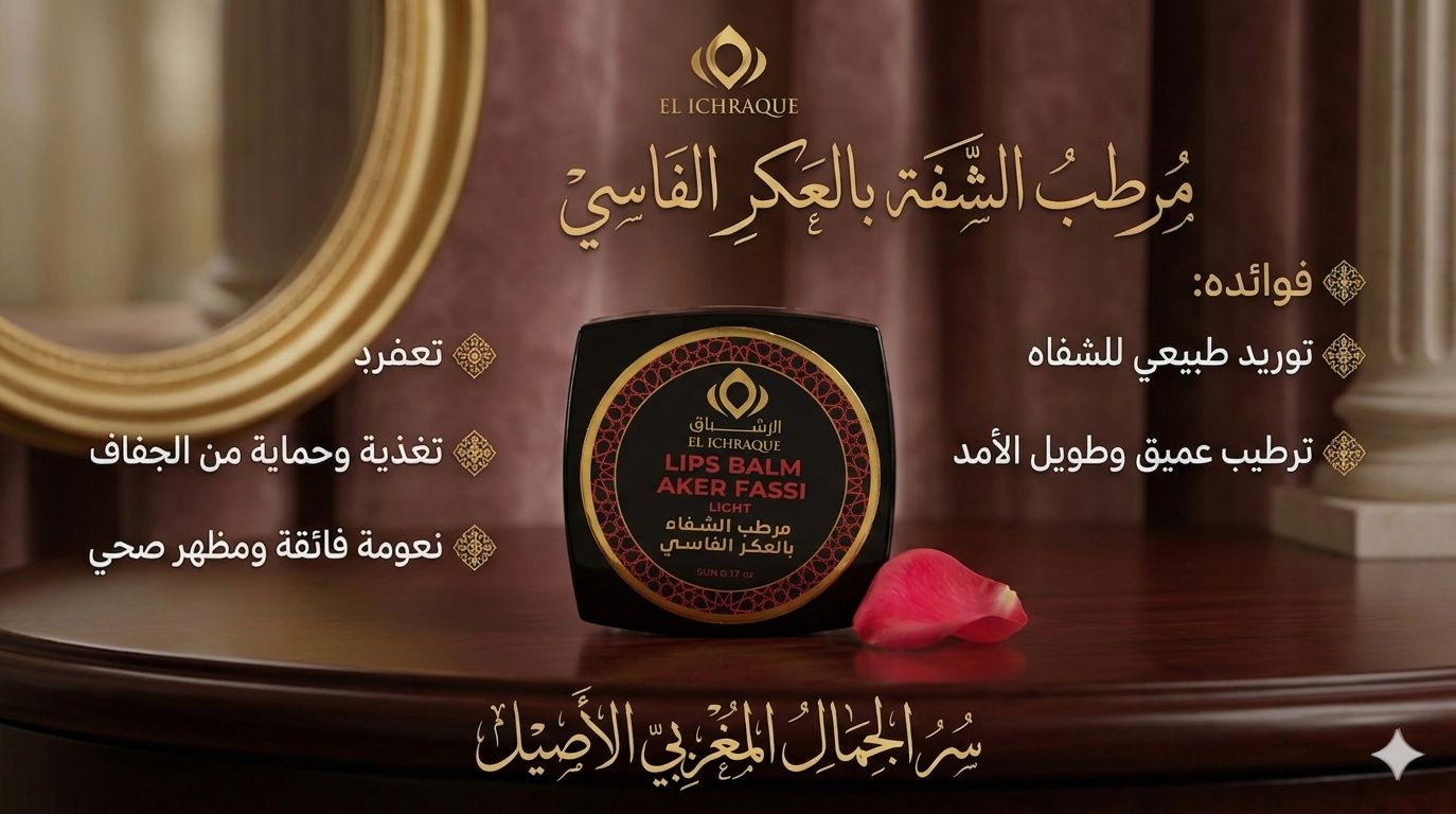 مرطب الشفاه بزيت الأرجان مع العكر الفاسي 5 جرام
